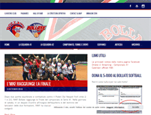 Tablet Screenshot of bollatesoftball.it